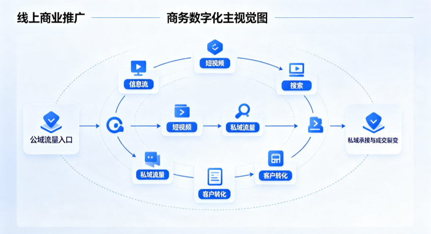 凌源市线上商业推广怎么做？全域流量闭环搭建与低成本转化实战指南